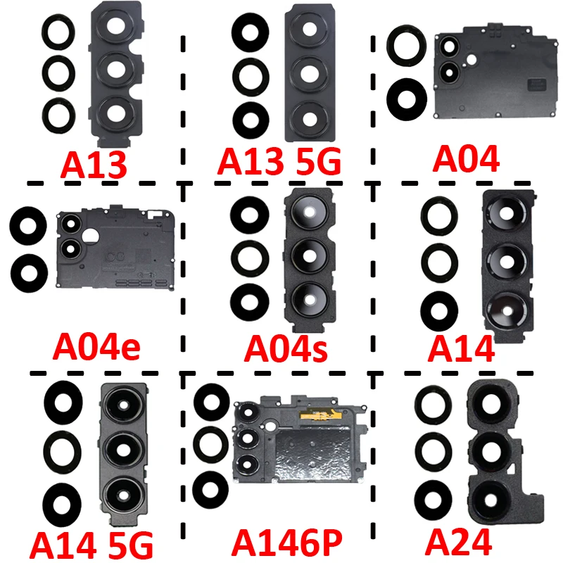 Phone New Camera Glass Lens For Samsung Galaxy A13 A04 A04e A04s A14 A24 5G Rear Camera Glass Cover Replacement Parts