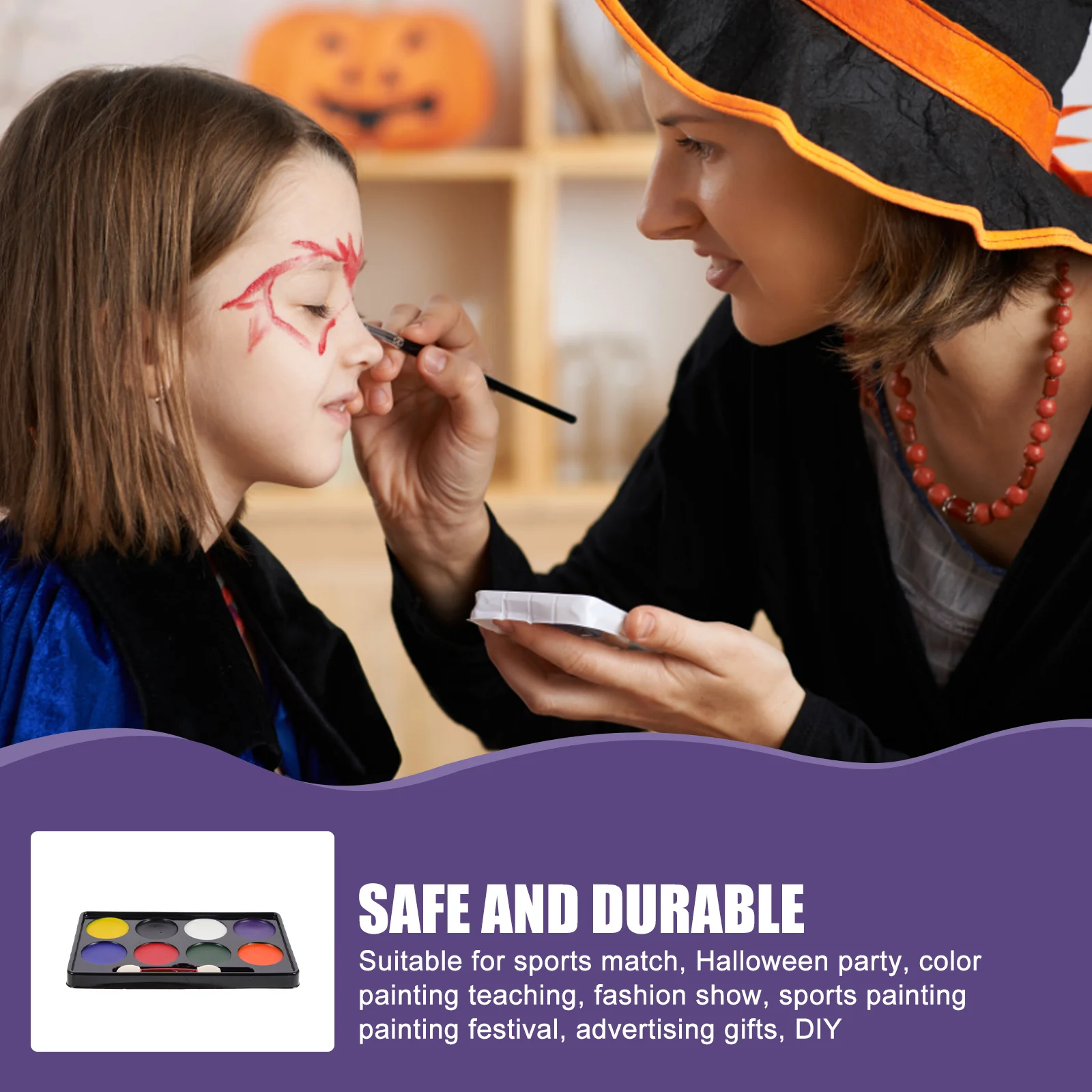 4 szt. Farby do ciała, farby akwarelowe do twarzy, przyjazne dla skóry, łatwe w aplikacji i usuwaniu, pigment do makijażu na imprezy dla kibiców, festiwale, Halloween.