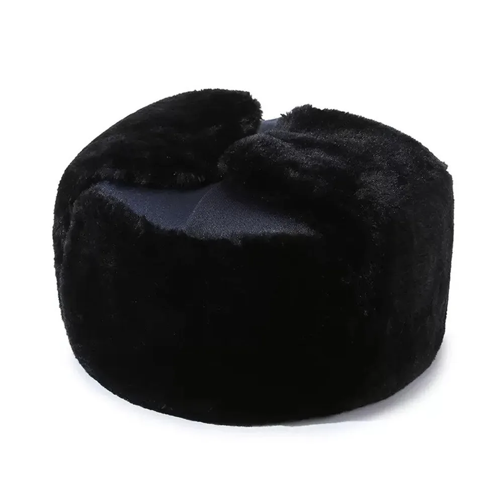Outdoors Thick Bomber Hat Warm Ear Protection Winter Cap Casual Windproof Ushanka Fur Hat for Men Women