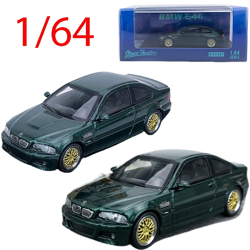 

SW+SH Литой под давлением масштаб 1/64 BMW M3 CSL E46 Модель спортивного автомобиля из сплава BMW M3 E46 3 серии 4-й игровой автомобиль Модель игрушки для мальчиков