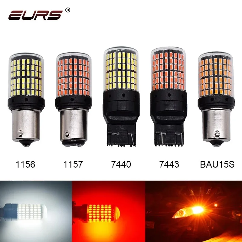 

1x P21W PY21W Car LED Bulb Ba15s 1156 Bau15s 1157 Bay15d T20 WY21W W21W 7443 LED Signal Light Canbus Auto LED Brake Reverse Lamp