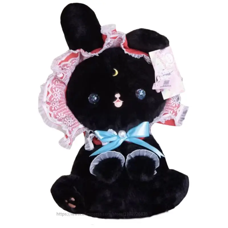 40cm Kawaii Cartoon Anime Lolita Brown Rabbit Sweet Bunny Soft Plush Doll Stuffed Animal Toy Birthday Gift for Your Loves Kids