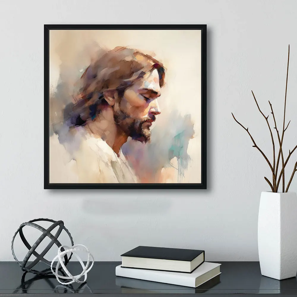 Jesus Posters In Humility Our Savior by Jay Bryant Ward Wall Art Canvas Paintings Prints Pictures For Bedroom Living Room Decor