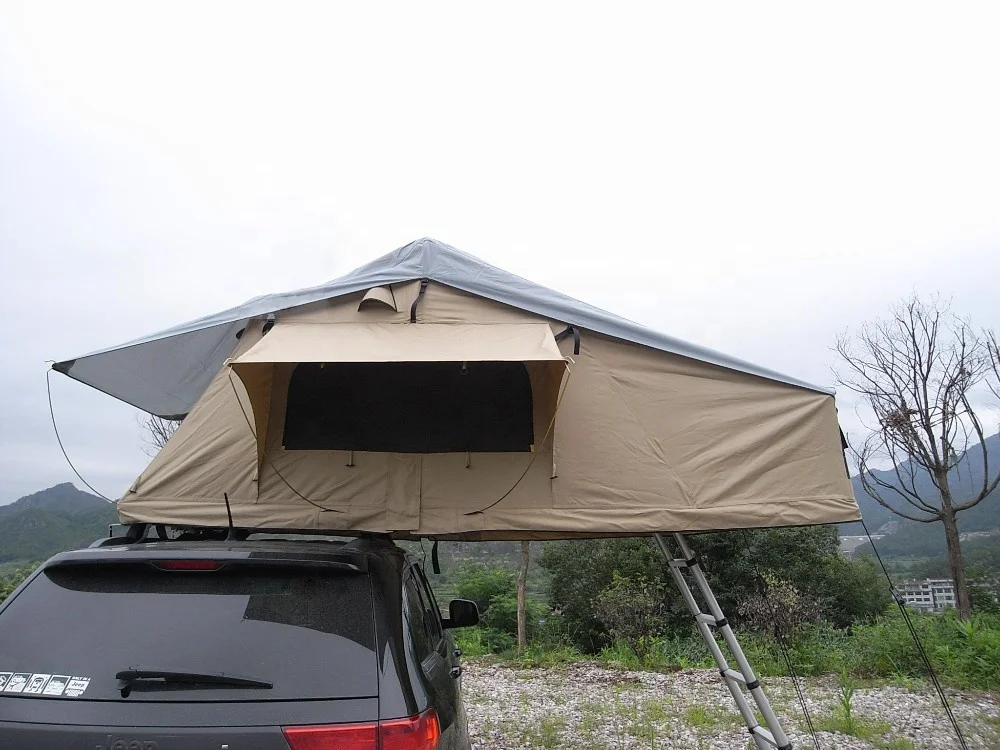 4*4 Offroad Outdoor Canvas Car Camping Roof Tent Custom