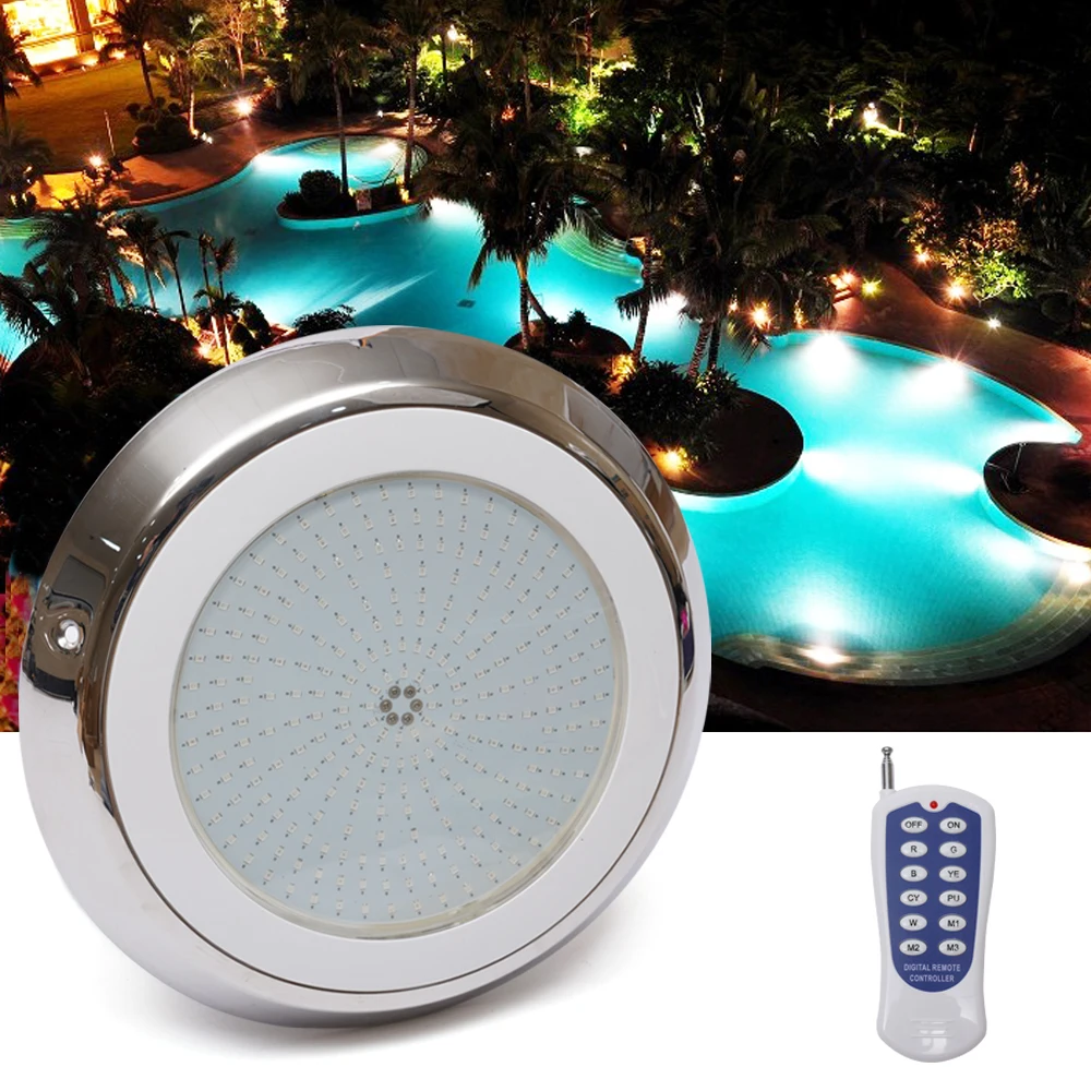 12V Underwater LED Swimming Pool Pond Light Underwater High Quality Hot Spa Lamp RGB Spa Lights Waterproof Remote Control US