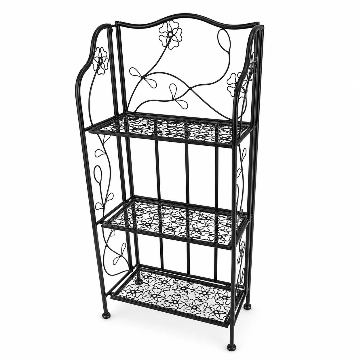 vintage-3-tier-metal-plant-stand-foldable-black-iron-flower-pot-shelf-with-floral-scrollwork-for-indoor-balcony-patio-storage