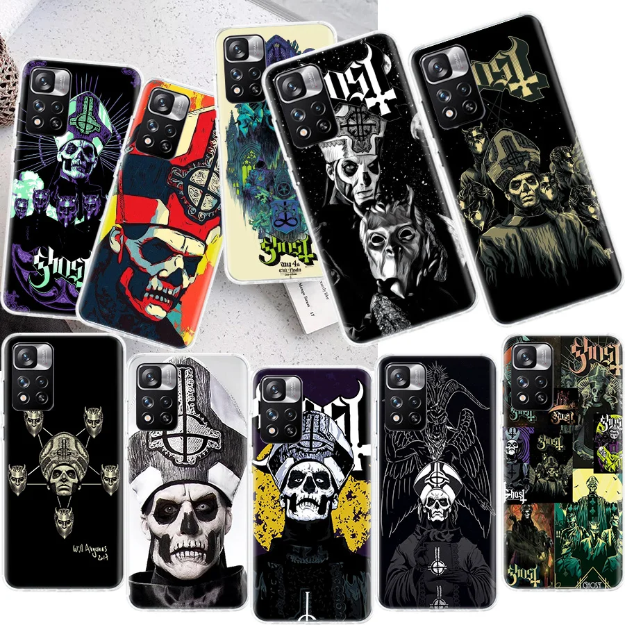 Ghost Papa Emeritus Phone Case For Xiaomi X3 X4 F4 GT NFC X5 X6 Pro 5G M3 M4 M5 M5S Mi F6 F5 F3 F2 F1 Cover Soft TPU C