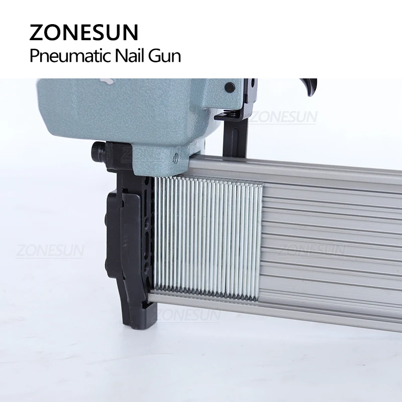 Zonesun ชุดปืนยิงตะปูลม ZS-ST64K อุปกรณ์ฮาร์ดแวร์อุปกรณ์ติดตั้งงานไม้ช่างไม้สำหรับตกแต่งบ้าน