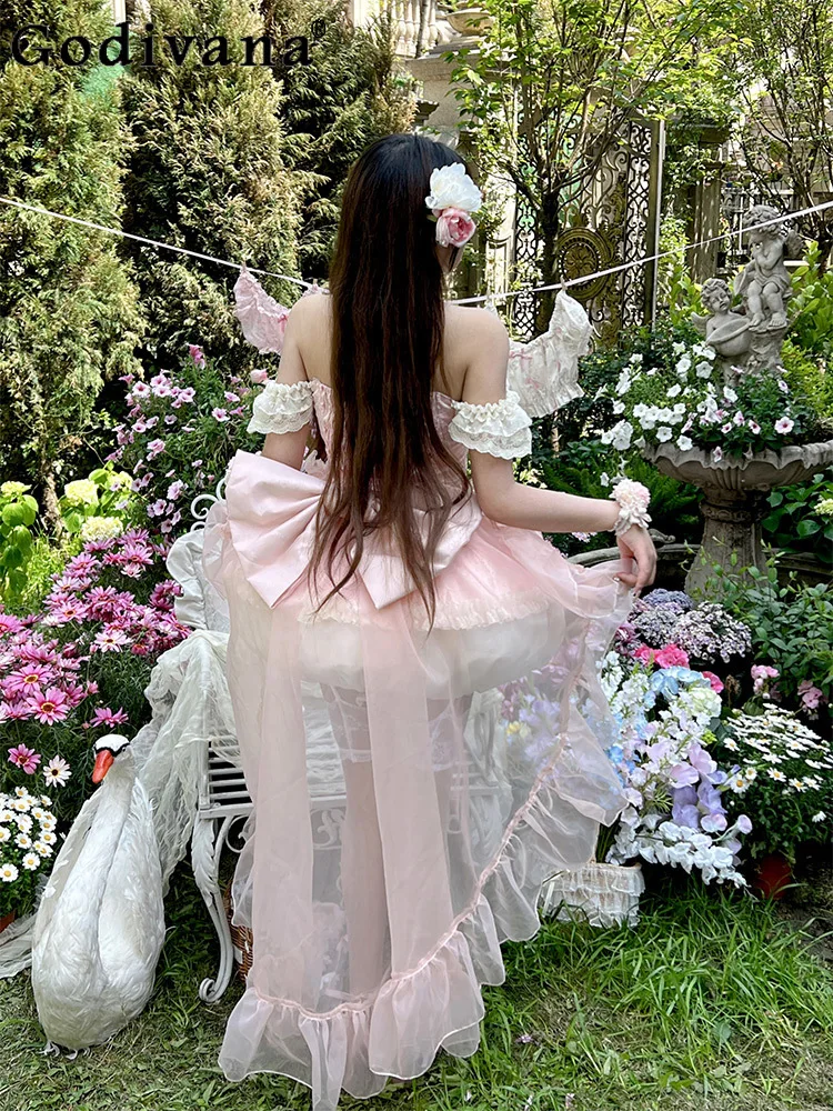 

2025 Summer New Japanese Original Lolita Dream Sweet Dress Ballet Princess Wind Sleeveless Suspender Jsk Bud Skirt