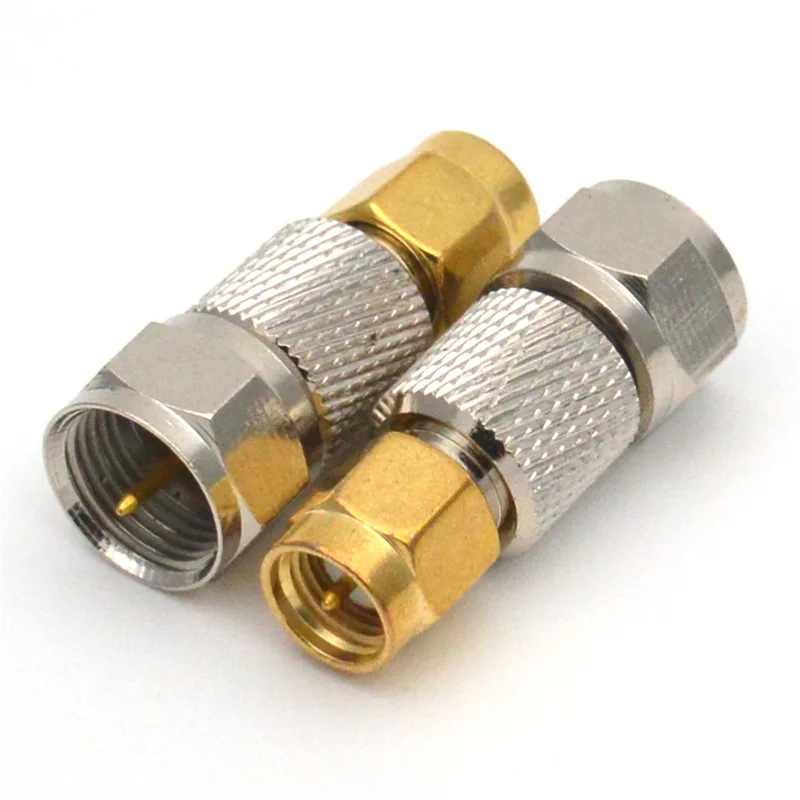 1 Stück SMA-Stecker auf F-TV-Stecker Gerader RF-Koaxialadapter FJ auf SMAJ – Detail 2