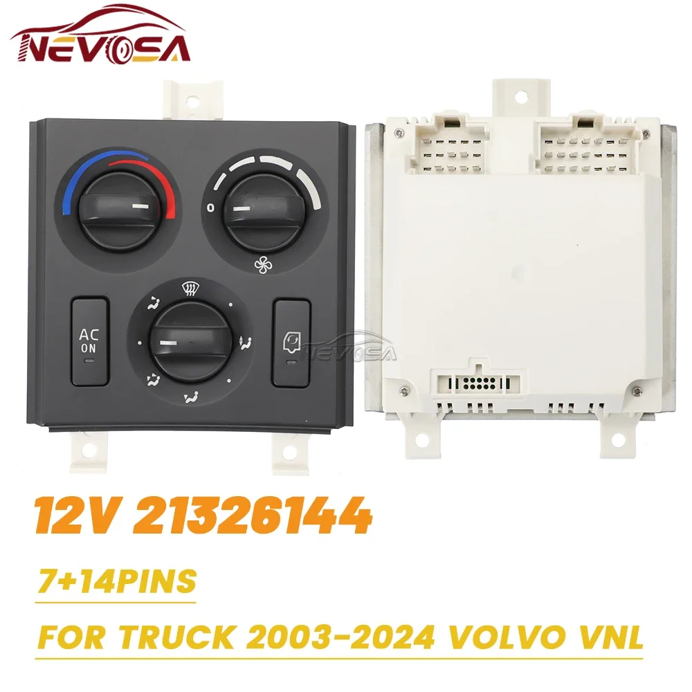 Truck A/C Switch Panel  For FM FH FM420 VNL Climate Heater Cold Control Switch Air-Conditioning Knob Regulator HVAC 21318123