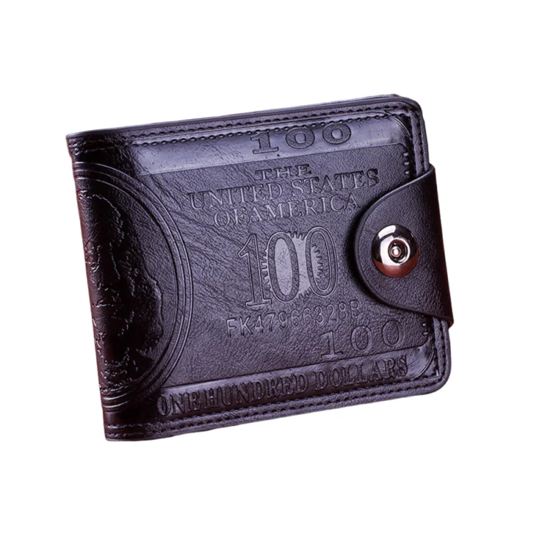 New Short PU Leather Wallet For Men Luxury Coin Wallet Business Mini Man Card Holders Multifunctional Male Small Purse