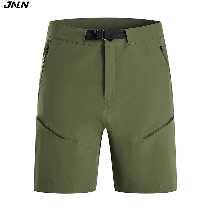 

JNLN быстросохнущие спортивные шорты унисекс, летние уличные эластичные походные шорты с карманами на молнии для кемпинга, треккинга, альпинизма