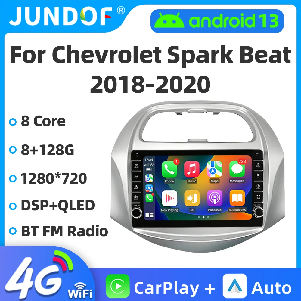 

Android Auto For Chevrolet Spark Beat 2018 - 2020 Carplay Car Radio Multimedia Video Player GPS WiFi Head Unit 4G BT