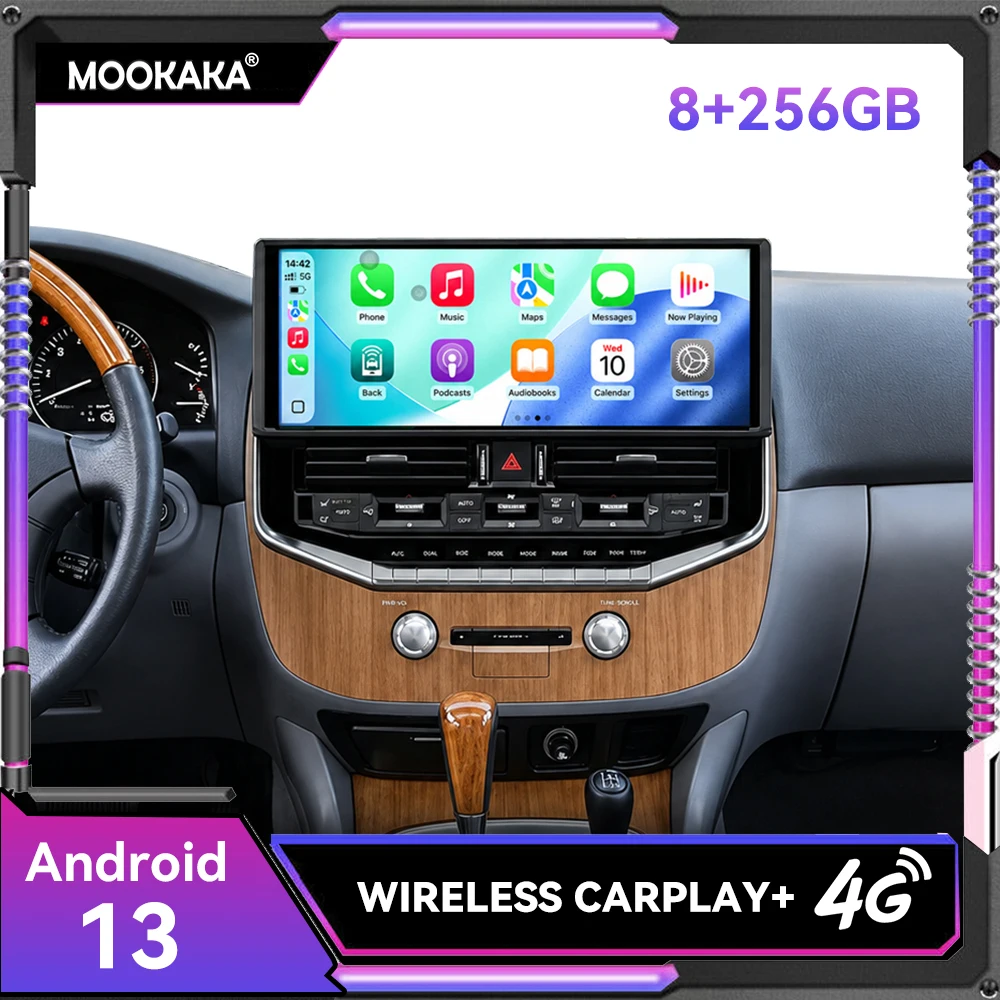16.2inch Screen Android 14 Car Stereo For Toyota Land Cruiser 100 LC100 Lexus LX470 2002 - 2007 GPS Navi CarPlay DSP Head Unit