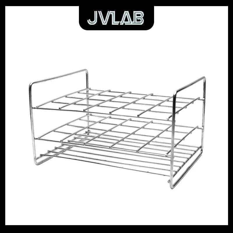 ​ الفولاذ المقاوم للصدأ ثقافة الأنسجة حامل أرفف الزجاجات مختبر 20/50 ثقوب ثقافة الطرد المركزي جمع أنابيب الألوان العالمي