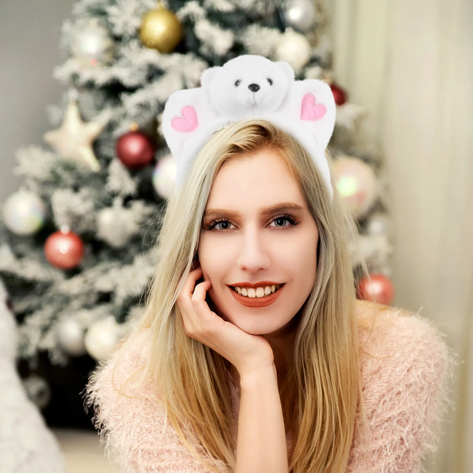 

Cute Cartoon Bear Ears Headband Soft Comfortable Hair Band for Kids Adults Party Cosplay Accessory Animal Hair Hoop