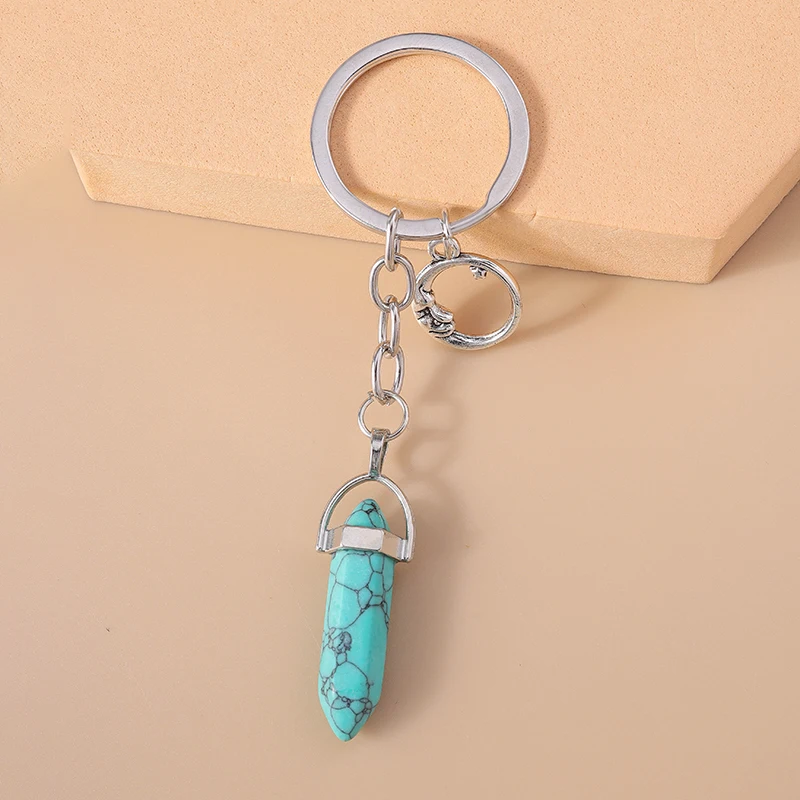 Modischer Schlüsselanhänger mit Bösem Auge und Mond für Autoschlüssel, Damen- und Herren-Handtaschenanhänger, Schlüsselringe, Accessoires, DIY-Schmuck, Geschenke – Detail 10