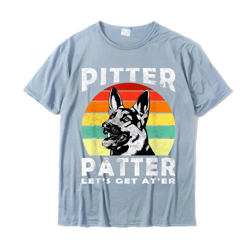 Pitter TShirt Patter German Shepherd Dog Funny Vintage Retro T-Shirt Design Tops Tees For Men Cotton Tshirts Gift Brand