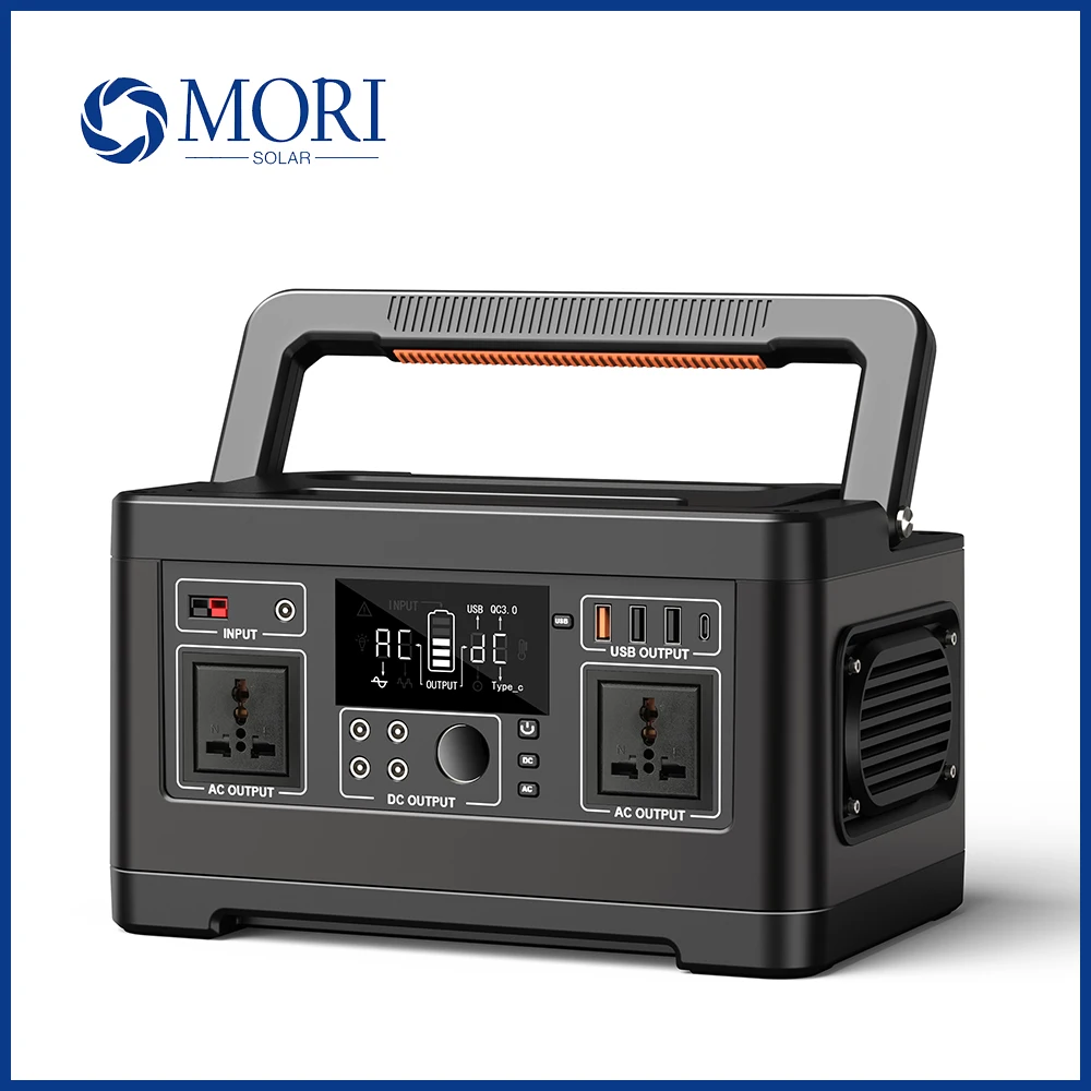 

Rated Power 500W 140400mAh/520Wh Outdoor Power Station Portable Solar Generator With Lithium Ion Battery AC 110V/220V/230V