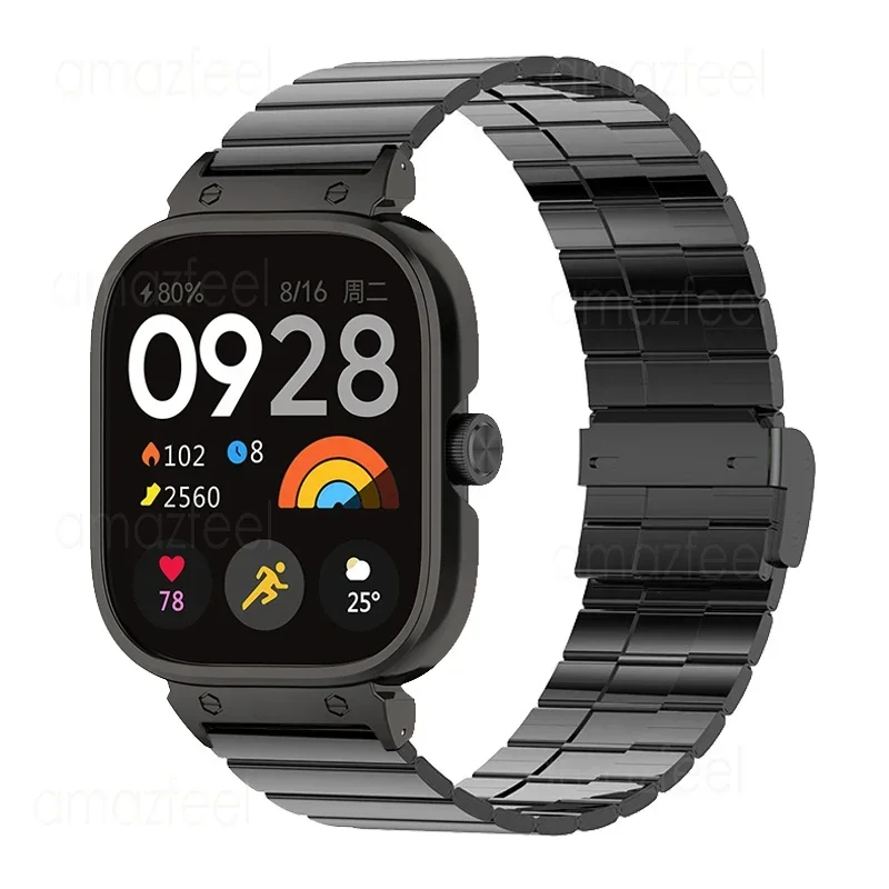 Metal Strap Case Protector for Redmi Watch 4 Watchband for redmi watch 4 Stainless Steel Wristband redmiwatch 4 Bracelet Frames