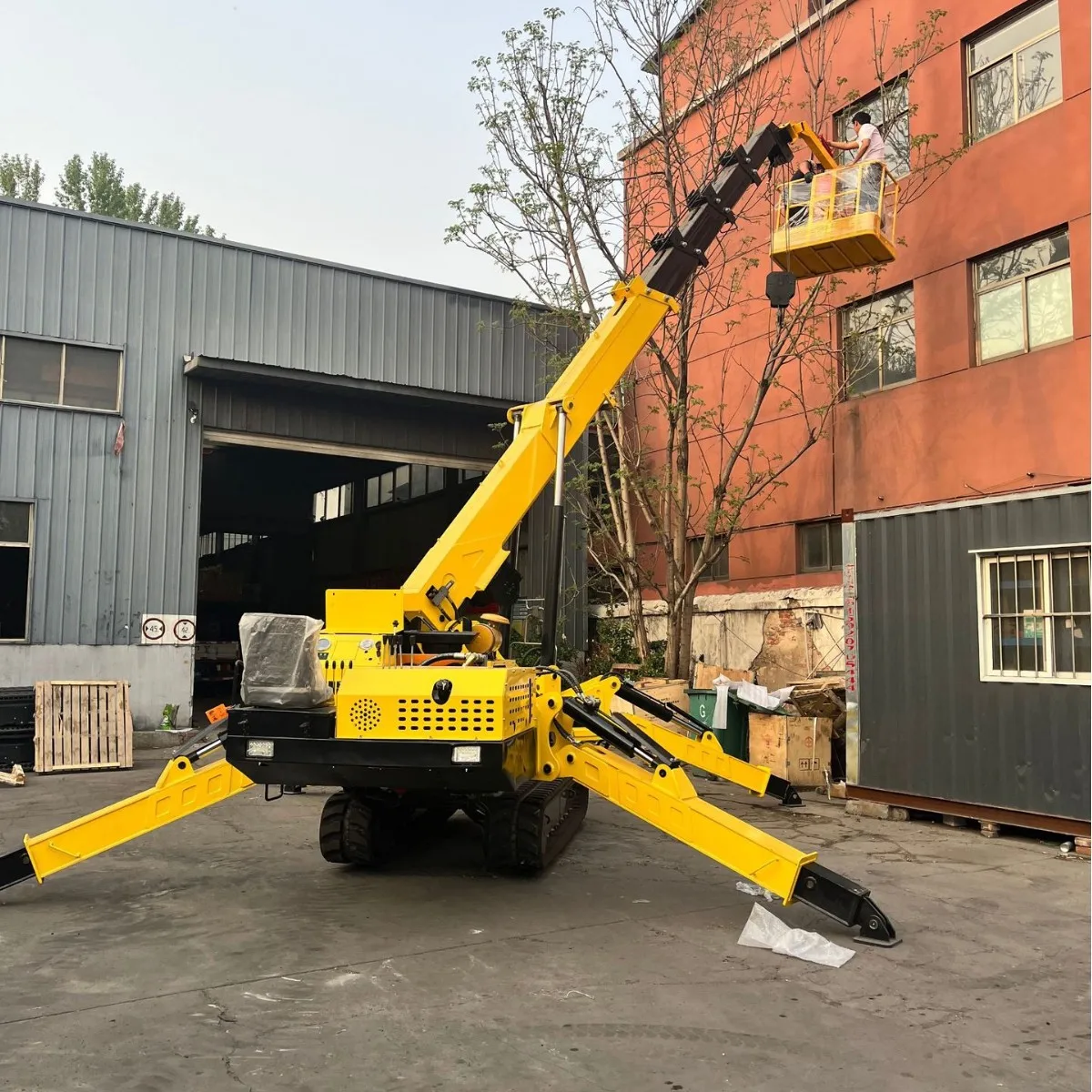 Powerful 5T and 12T Mega Spider Crane Crawler Lift for Bridge Construction Wind Turbine and Precast Work