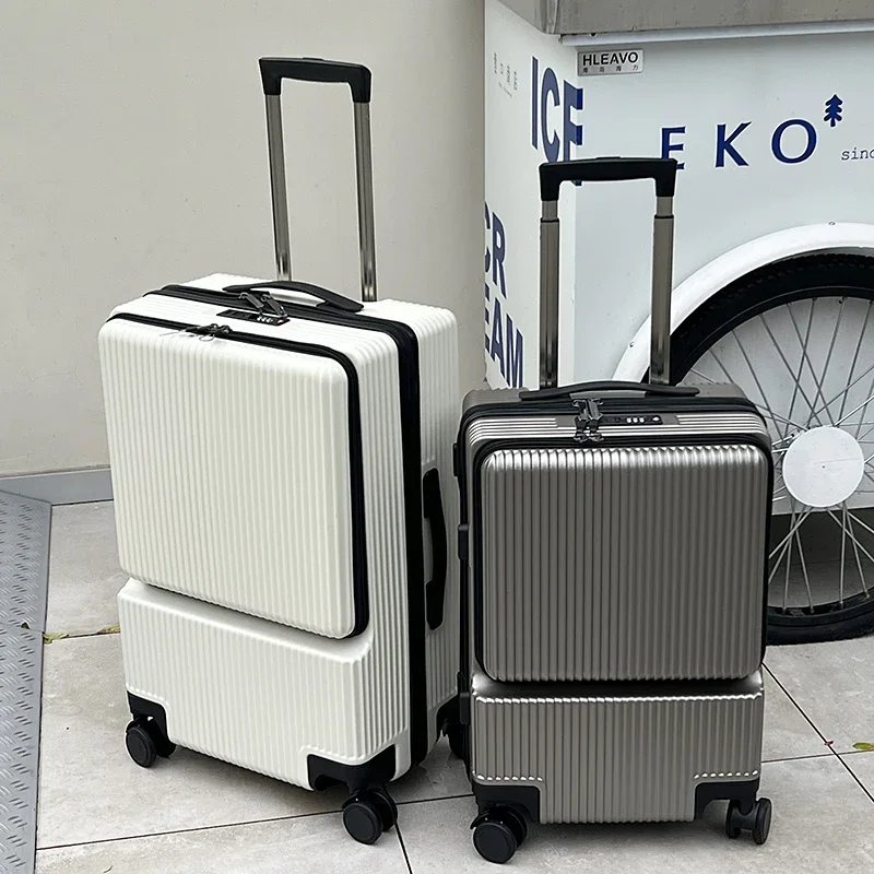 Front Open Luggage Box Universal Wheel Computer Trolley Box Front Open Cover Travel Box Boarding Case