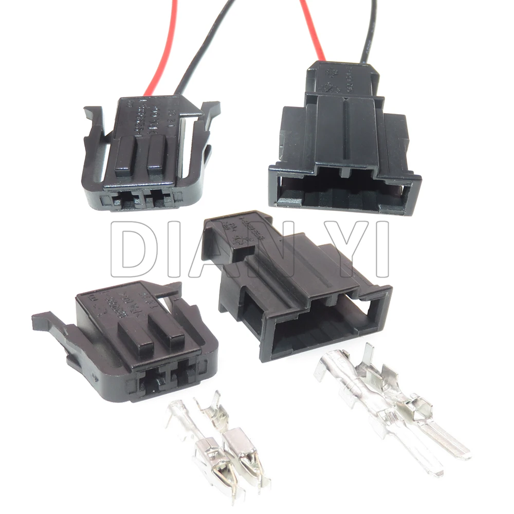 1 Set 2 Way Car ABS Sensor Wiring Harness Connector For VW Audi 1-929588-1 191972702 AC Assembly Auto Plastic Housing Socket