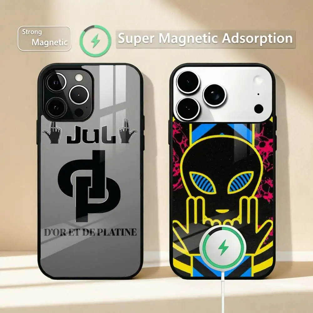 

JuL R-Rapper C'est Pas Des Lol Phone Case For iPhone17,16,15,14,13,12,11 Plus,Pro Allows magnetic wireless charging