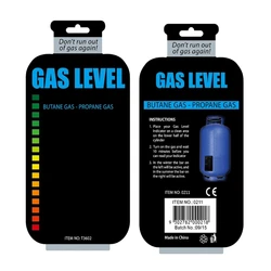 1Pcs Practical Propane Butane LPG Fuel Gas Tank Level Indicator Magnetic Gauge Caravan Bottle Temperature Measuring Stick