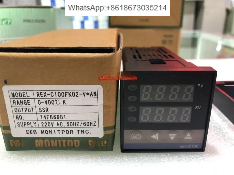 REX-C100 FK02-V * AN Intelligent Temperature Controller Type K, Solid State Relay Output