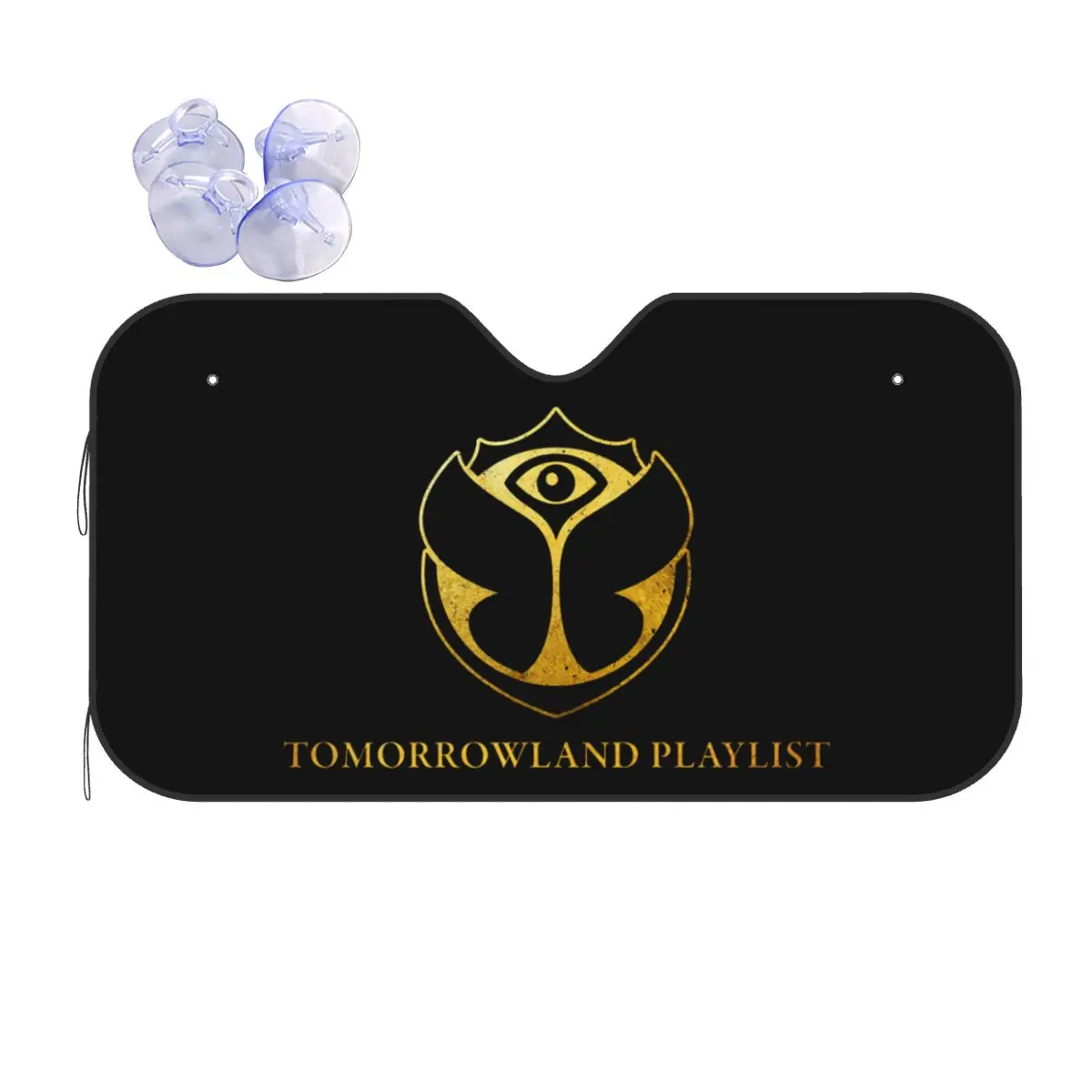 Custom Tomorrowland Windshield Sunshade Belgian Electronic Dance Music Festival Foldable Sun Blocker Front Window Shade Visor