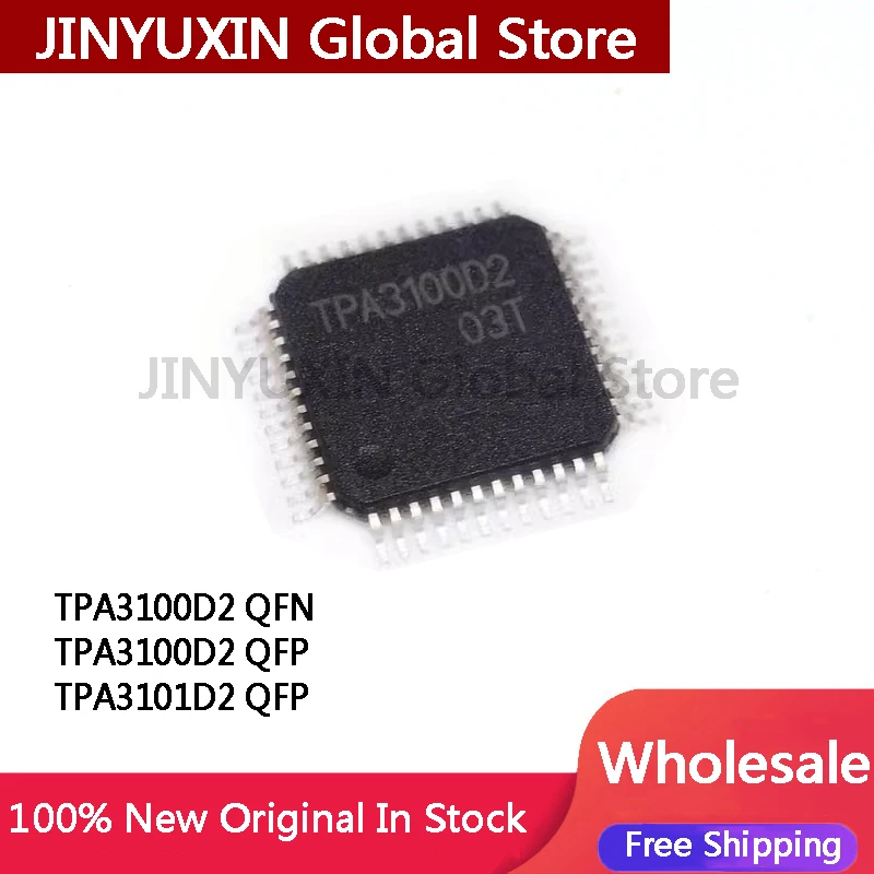 2Pcs TPA3100D2 QFN TPA3100D2 TPA3101D2 QFP IC Chip In Stock Wholesale