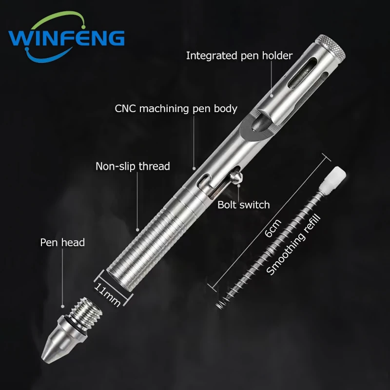 Creative Metal Self-Defense Tactical Pen Business Signature Ballpoint Pen Personal Security Equipment Emergency Grass Breaker