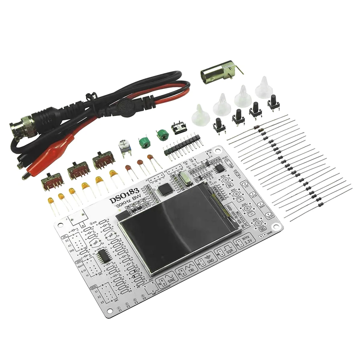 

SUPER HOT DC 5V DSO183 цифровой осциллограф DIY свободная часть обучение практичное