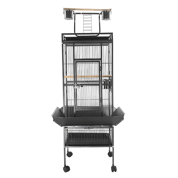

Wholesale Pet Suppliers Large Bird Cage With Tray and Wheels