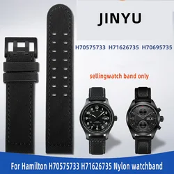 20mm 22mm Watch Strap for Hamilton Khaki Field Aviation H70575733/H68401735 Nylon Watchband Men