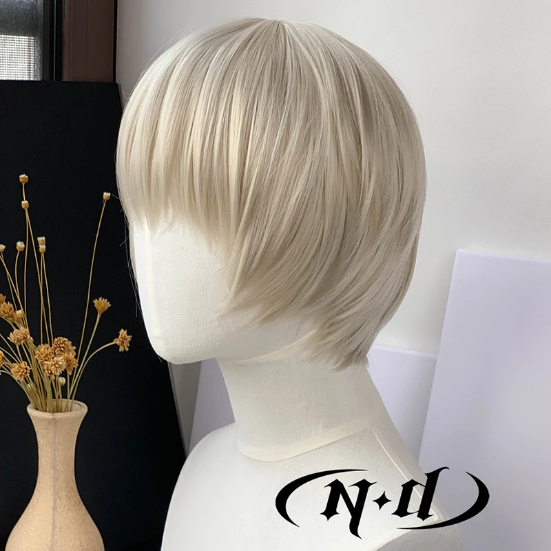 ND Toge Inumaki Parrucche Cosplay Parrucchino Jujutsu Kaisen Anime Parrucche Cosplay per Comic Con Coser Costume Party Resistente al calore