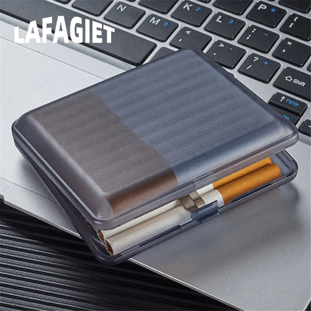 84mm Waterproof Cigarette Case Transparent Matte Folio Tobacco Holder Portable Pocket Storage Smoking Box For Smoker Men Gift