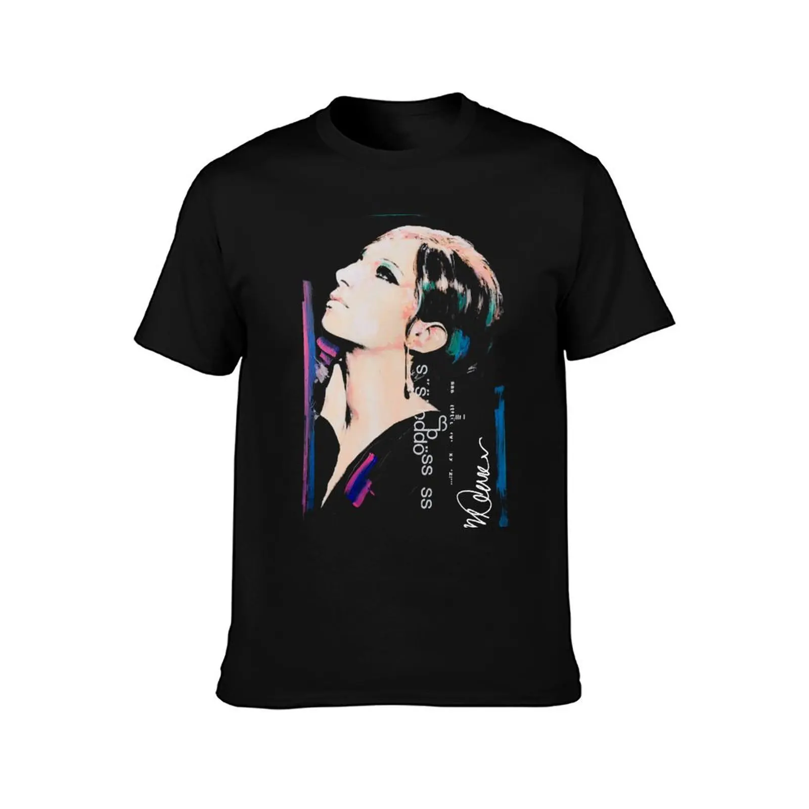 Barbra Streisand Abstract Portrait – Iconic Diva in Artistic Expression T-Shirt Holiday All Match T-Shirt