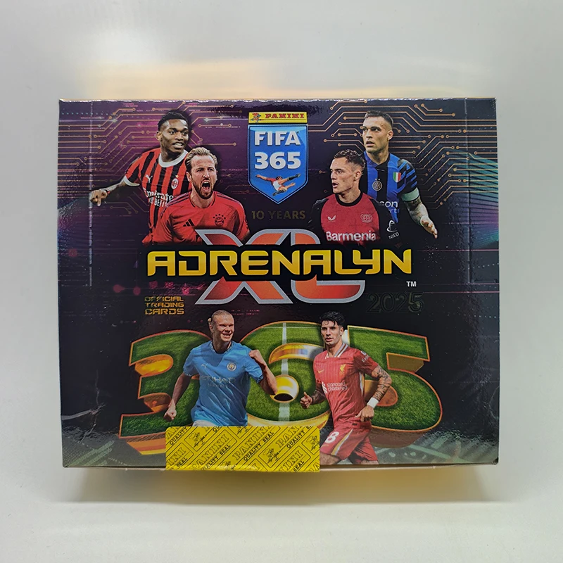 Panini 2025 365 Adrenalyn XL cartes à collectionner officielles Messi Haaland Ronaldo Mbappe Neymar Football étoiles jeu de cartes Collection