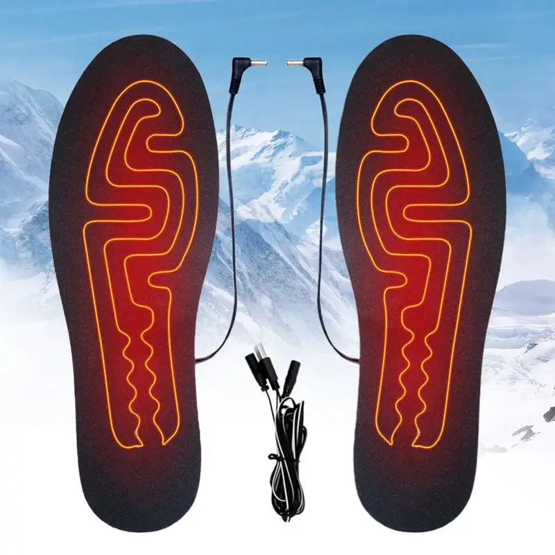 

EVA Electric Heated Insoles 5V USB Rechargeable Washable Heated Shoe Pad Skiing Insoles Foot Warmer For Men Women