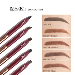 IMAGIC Makeup Eyebrow Pencil With Brush Waterproof Long Lasting No Blooming Natural Enhancers Sweat-proof Easy Coloring Cosmetic