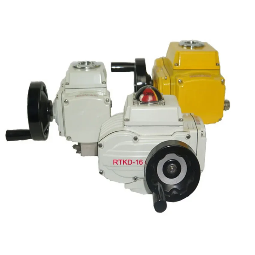 90 Degree Rotary intelligent 220V AC 4-20mA Modulating valve electrical actuator