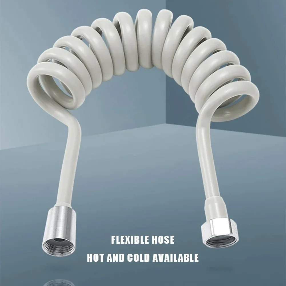2m 3m 5m Soft Flexible Long Spring Shower Head Hose Tube Toilet Bidet Shattaff Sprayer Telephone Line Hoses Bathroom Accessories