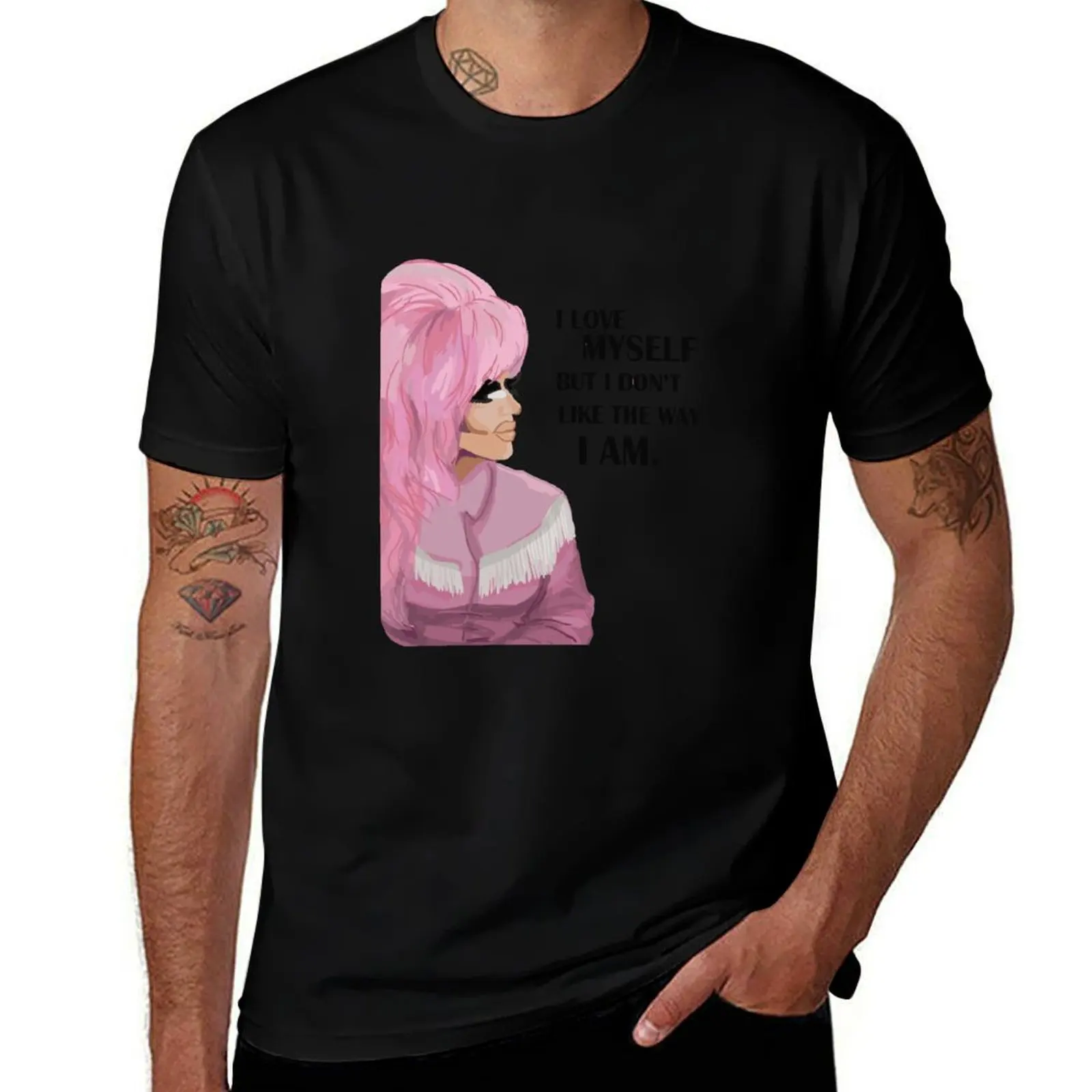 I love myself but I don't like the way I am T-Shirt Plus Size Quick Dry Sports Tee