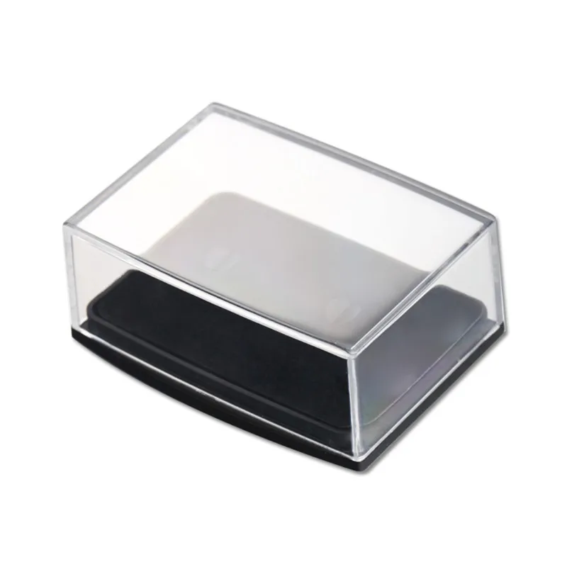 Transparent Plastic Cuff Links Gift Box, Cufflinks Display Holder, Storage Carrying Case, Wholesale 120Pcs