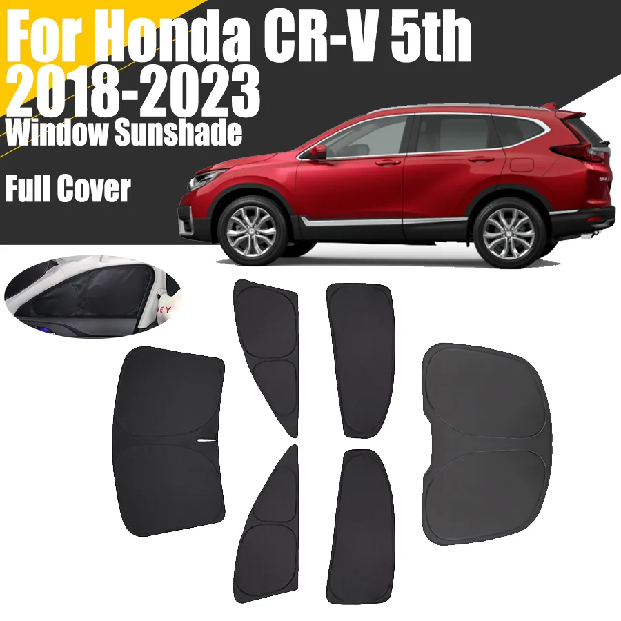 Custom Full Cover Car Window Sunshade For Honda CR-V 5th 2018 - 2023 CRV Privacy Blind Curtain Front Windshield 2019 2020 2022