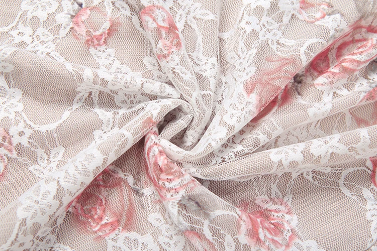 Weird Puss Sexy 2-teiliges Set für Damen, durchsichtiges Jacquard-T-Shirt mit Rundhalsausschnitt + Rock mit elastischem Bund und Schleifendekoration, schickes Sommer-Party-Outfit – Detail 12