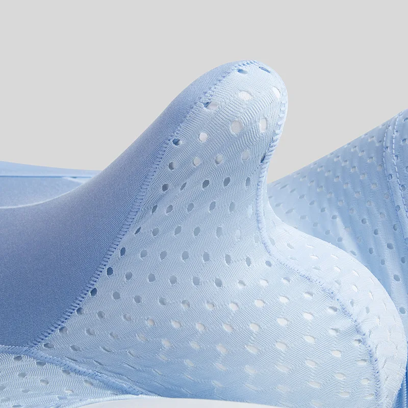 Man Ice Silk Underwear Breathable Fish Net Super Comfortable Underpants Gay Outdoor Sex Transparent Boxers